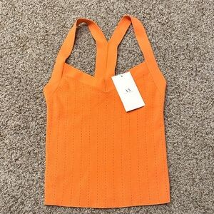 A|X Armani Exchange Women's Orange Top